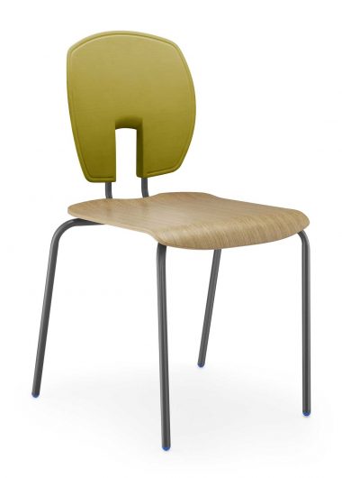 SE Curve Chair with Polished Wood Seat