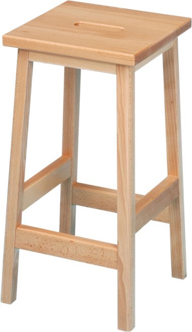 Pack of 4 Wooden Stools