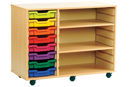 Mobile Combination Tray and& Shelf Units