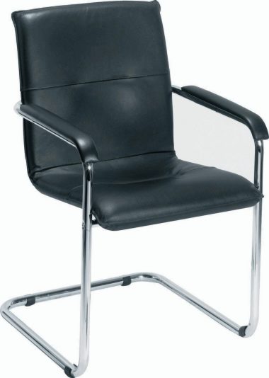 PAVIA Leather Faced Meeting Chair