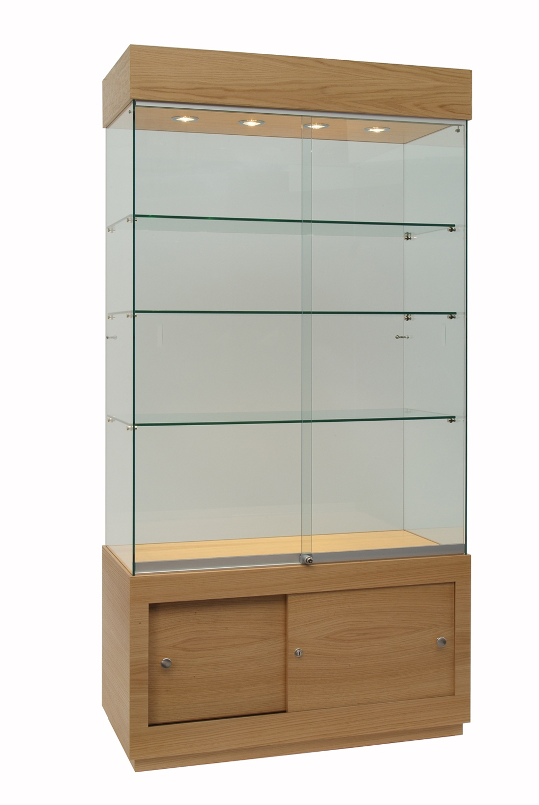Timber Base Trophy Cabinet - Furniture For Schools