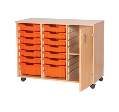Mobile Combination Tray and Cupboard Unit