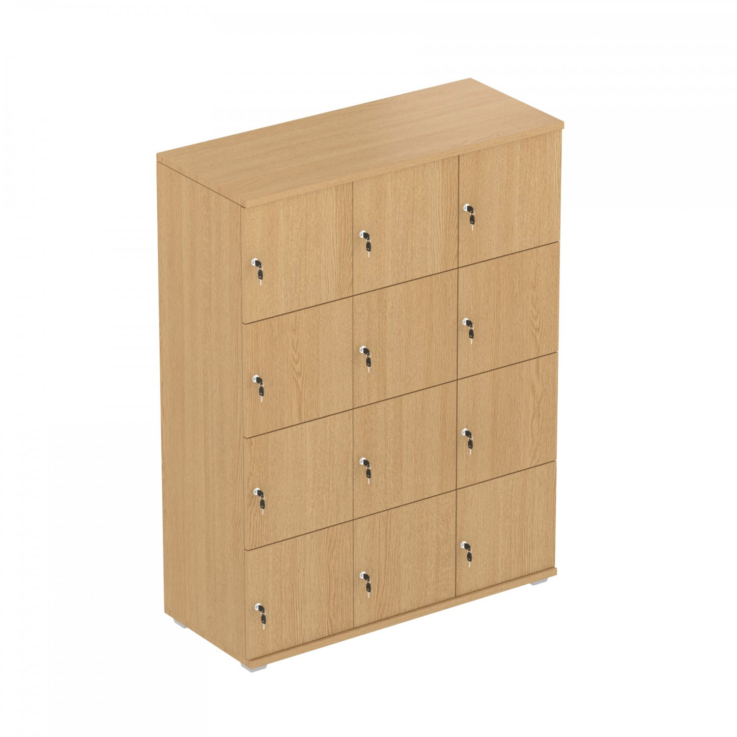 Triple Width Wooden Lockers Furniture For Schools