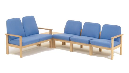 Low Back Beech Frame Reception Seating