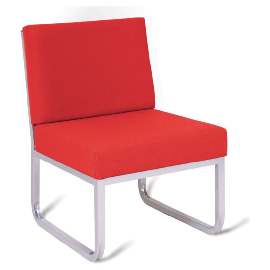 Steel Framed Sled Base Reception Chair