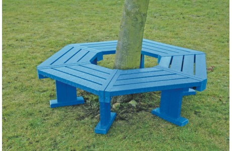 Hexagonal Recycled Plastic Tree Seat