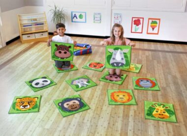 Zoo Conservation Mini Placement Carpets - Set of 30