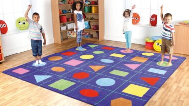 Geometric Shapes Placement Carpet 3m x 3m