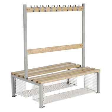 Double Sided Cloakroom Bench - Primary Height