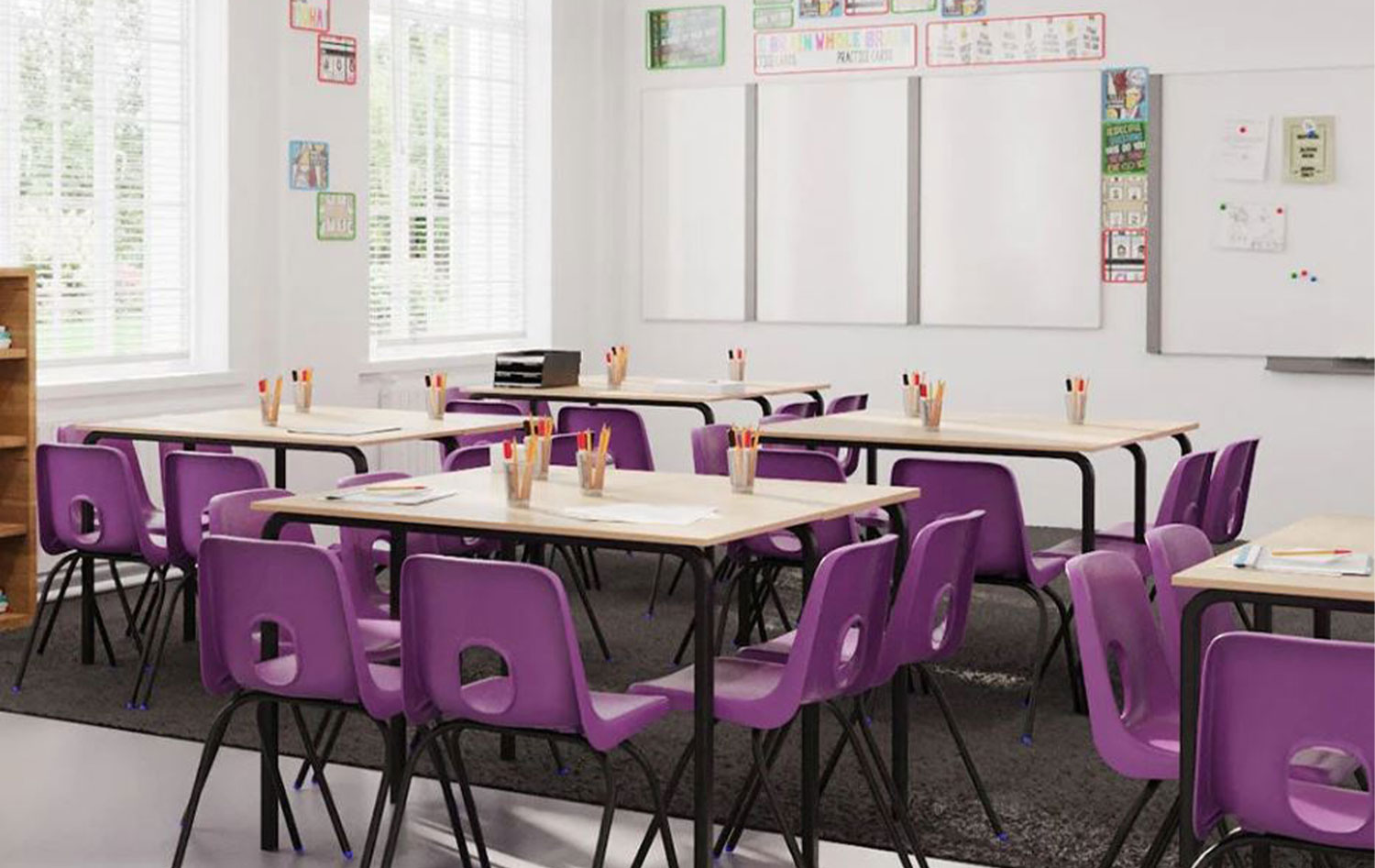 Classroom tables, Chairs & stools