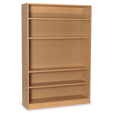 Single Sided Library Bookcases - Single Sided Bookcase W1000 x D300 x H1500mm - 2 Fixed & 2 Adjustable Shelves