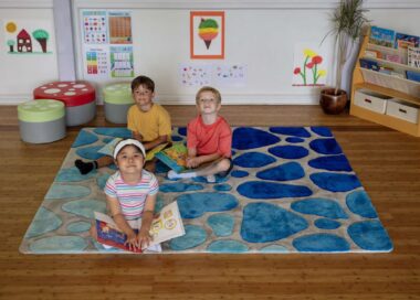 Deluxe Water Droplet Carved Carpet for children