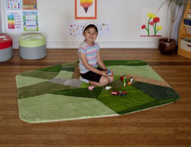 Deluxe Aerial Landscape Carved Carpet early years