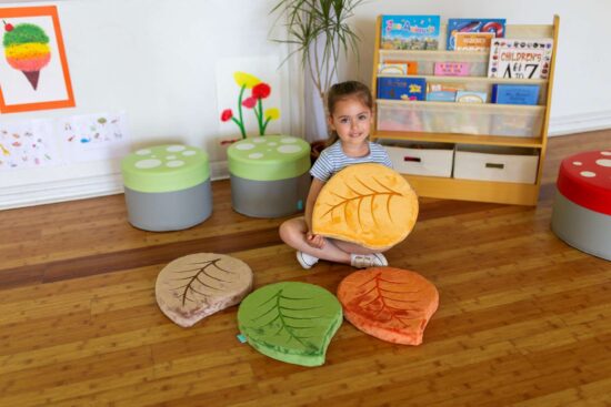 Seasonal Leaf Cushions for children