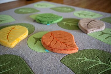 Seasonal Leaf Cushions for kids