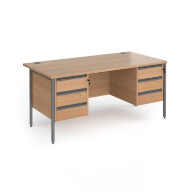 Double Pedestal Teacher Desk