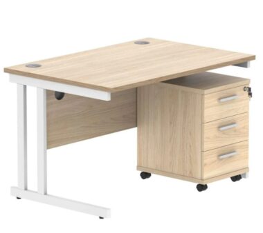 Mobile Pedestal Desk Bundle
