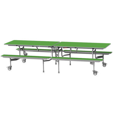 GoRoll Folding Dining Unit With Fixed Benches