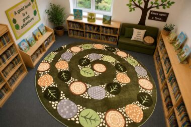 Circular Nature Trail Carpet 3m Diameter