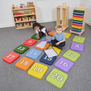 Rainbow Number Cushions