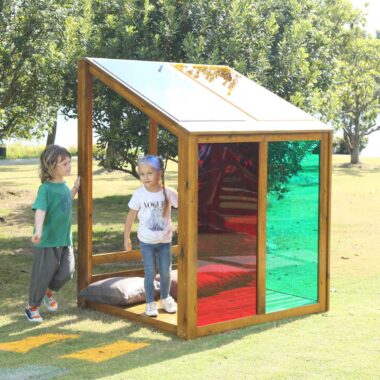 Outdoor Rainbow House